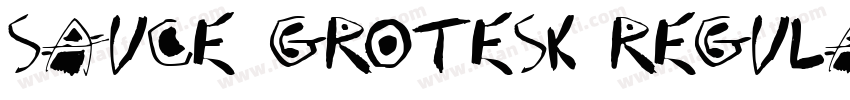 Sauce Grotesk Regula字体转换